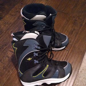 Snowboard Boots Lace Up Padded Ankle‎ Support Black Blue White